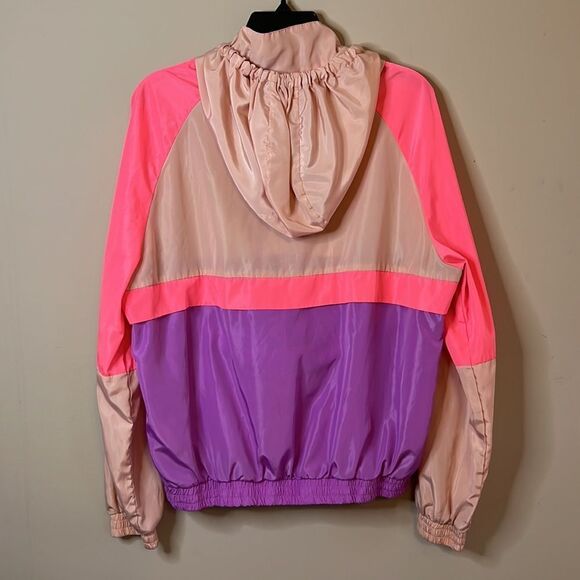FASHION NOVA Colorful Windbreaker Pullover - Size Large - Picture 9 of 12